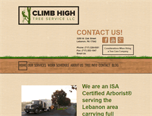 Tablet Screenshot of climbhightree.com